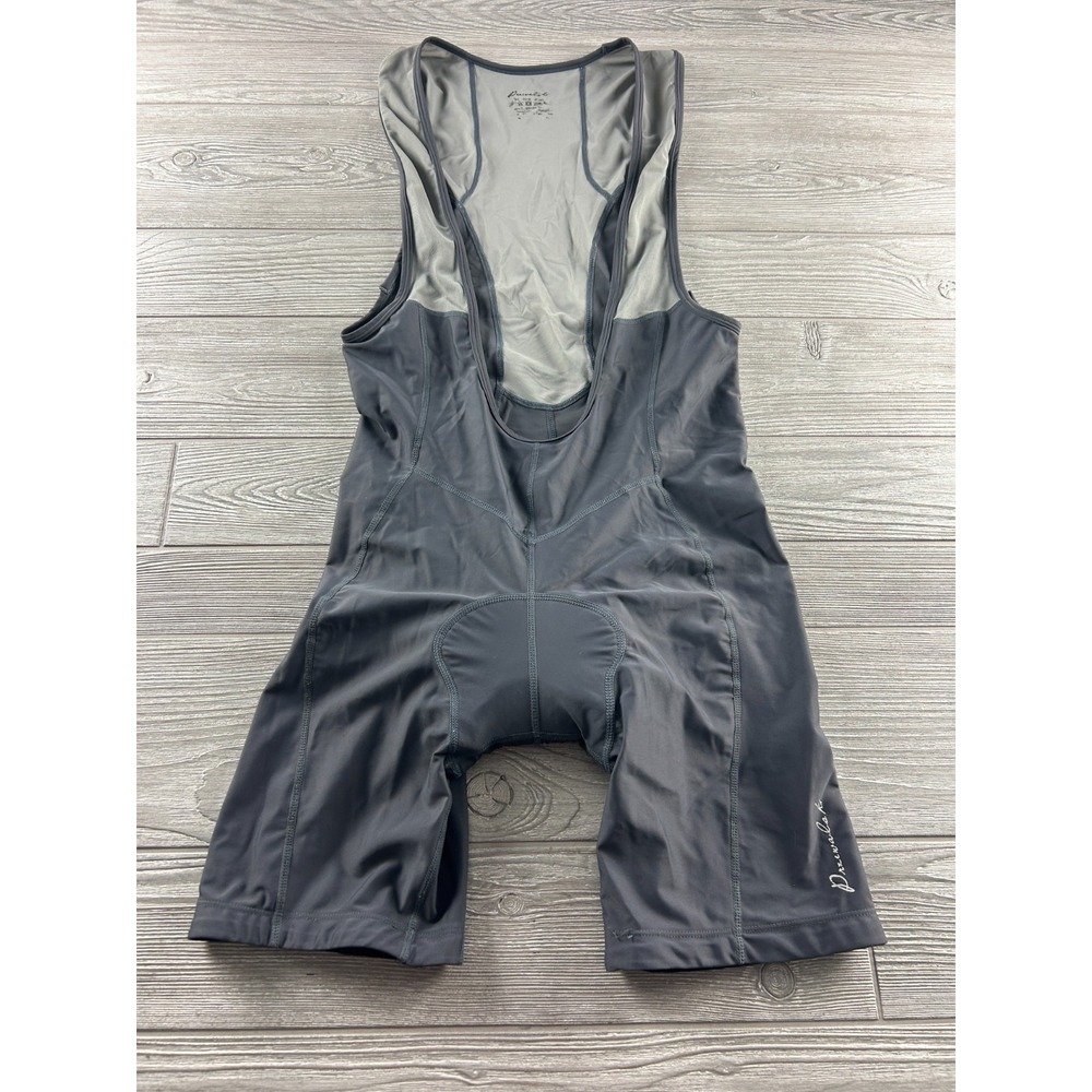 Przewalski One Piece Cycling Triathlon Jersey Gray Mens Size Large Padded Bib